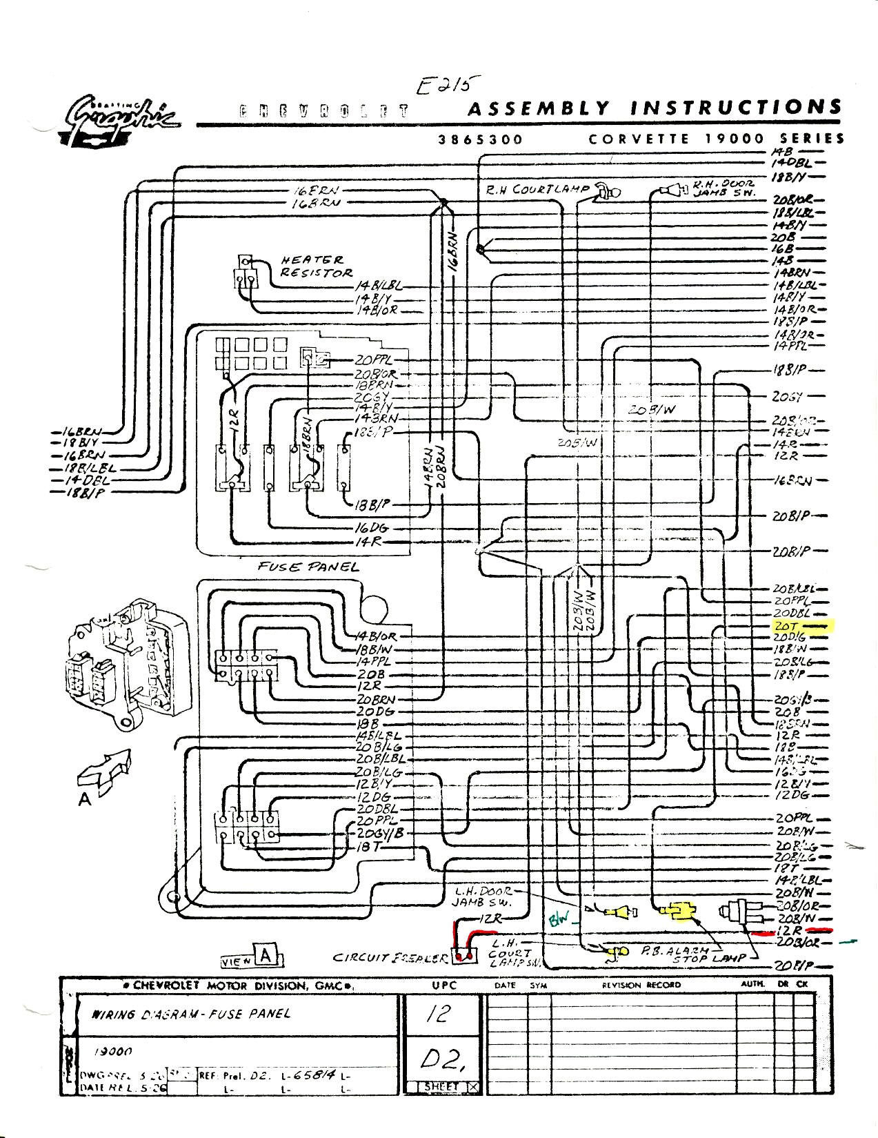 Corvette Wiring Schematic Wiring Diagram