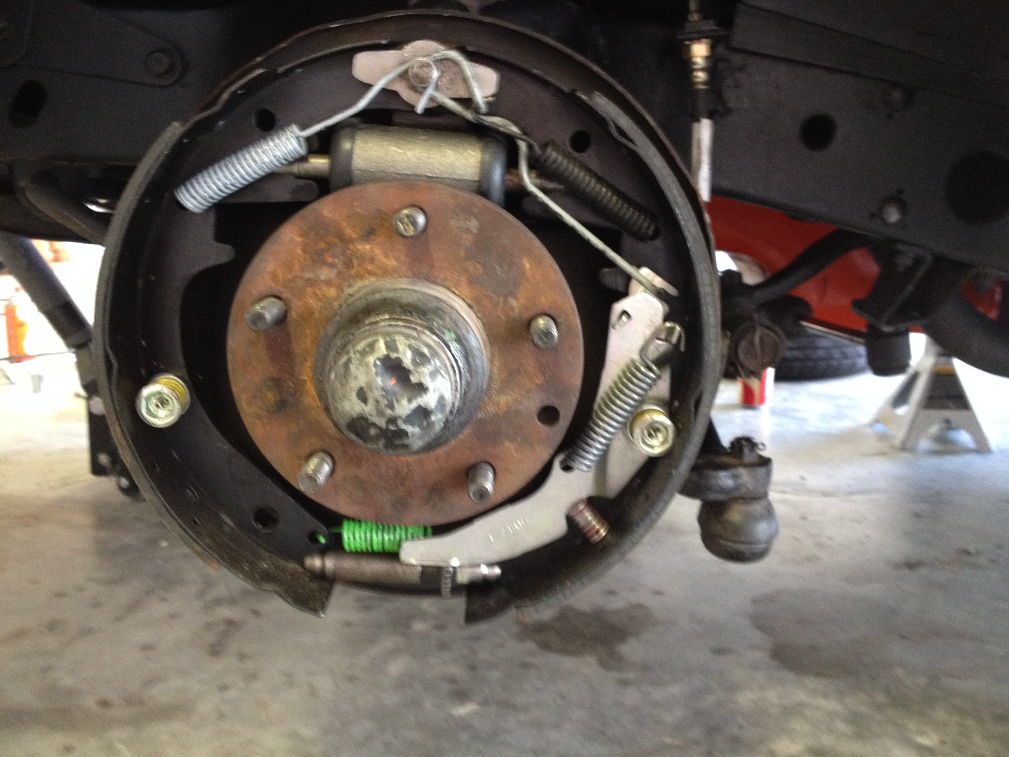 overhauling front drum brakes on a 64 - CorvetteForum - Chevrolet