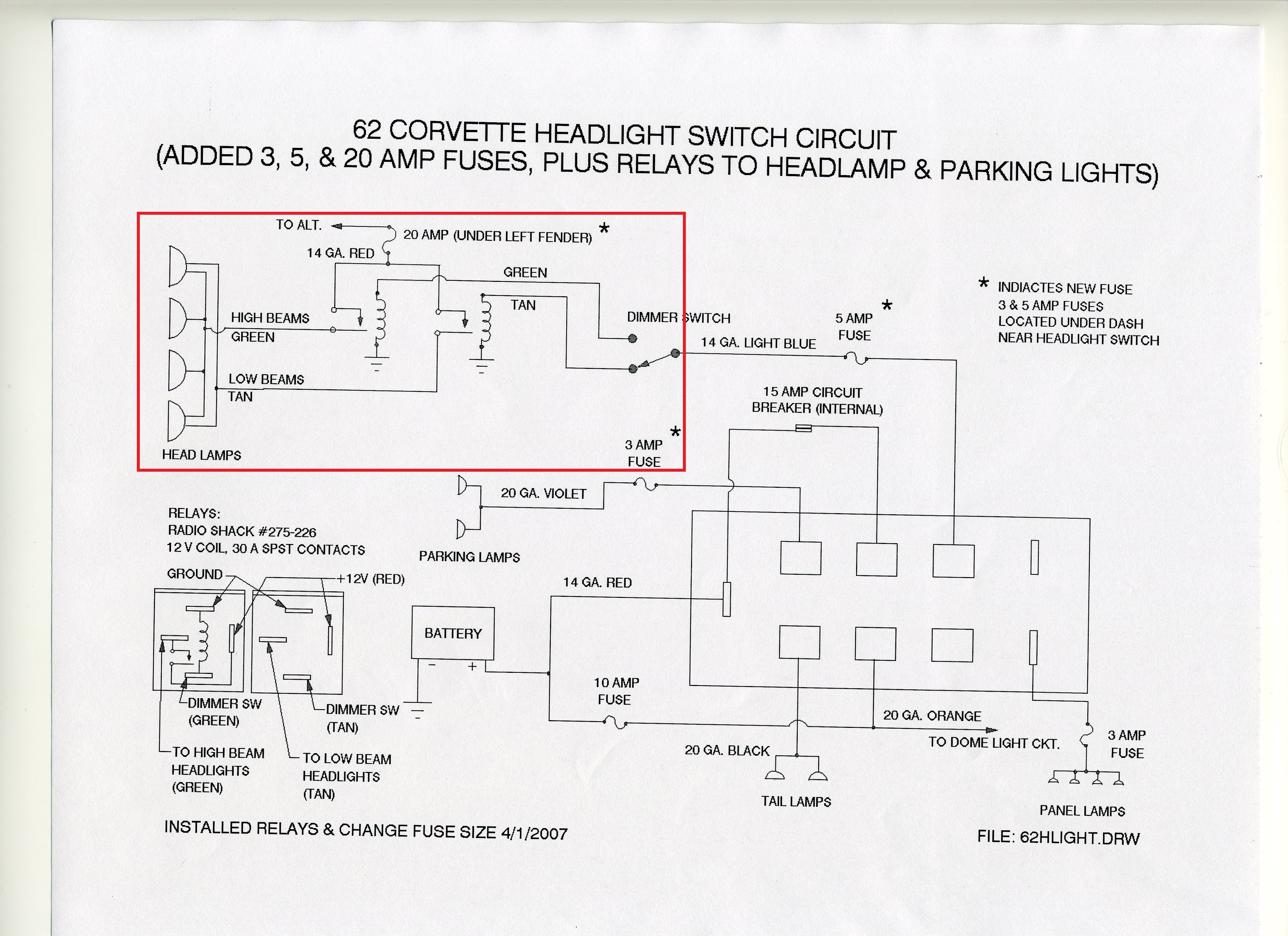 C2 Another Headlight Relay Wiring Question - Page 2 - CorvetteForum
