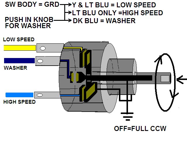 C2 66 Wildshield Wiper Motor
