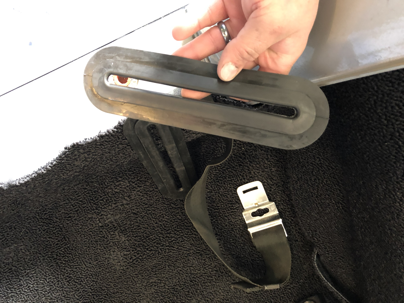 69 Seatbelt Carpet Grommet Location/Installation Help Page 2