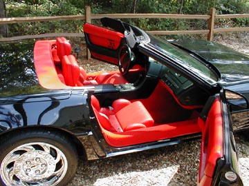 Red C4 Corvette Convertible Red Interior