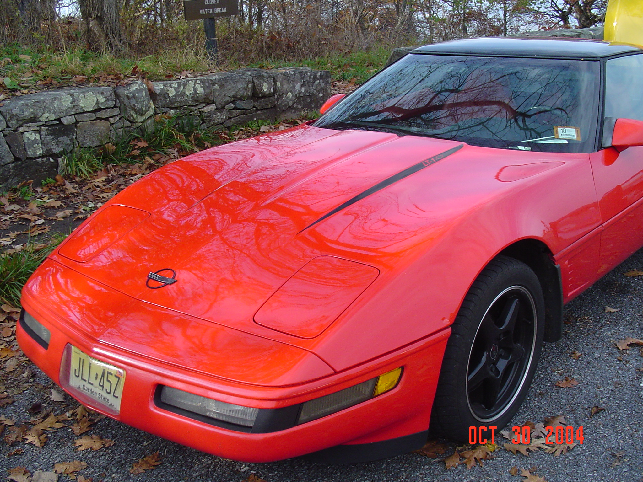 1984-1996 Corvette Hood Decal Gold C4