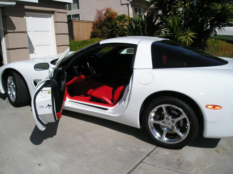 2004 Corvette Only 10k Rare White With Red Interior