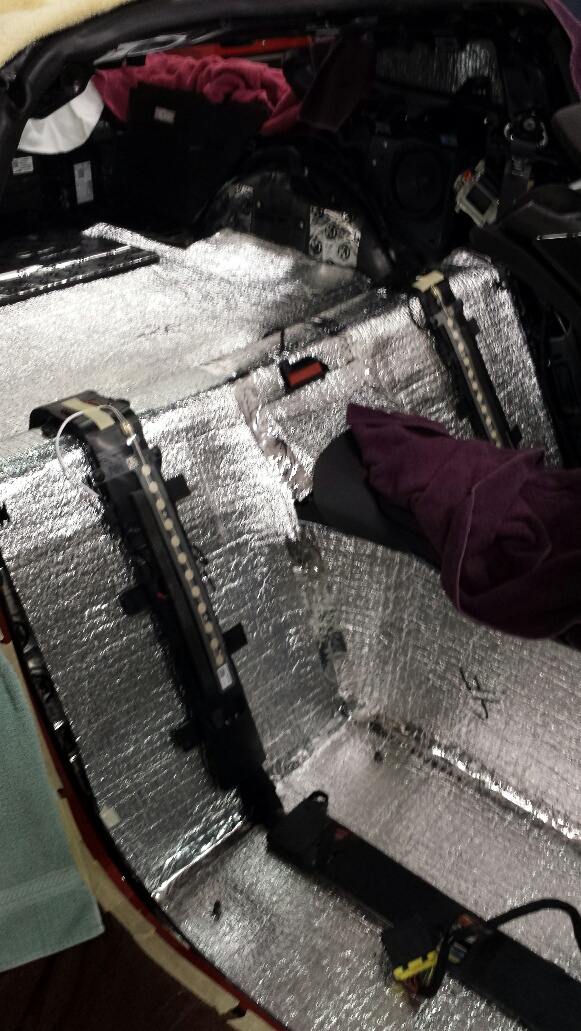 Sound deadening: Installed; before and after dB measurements ...