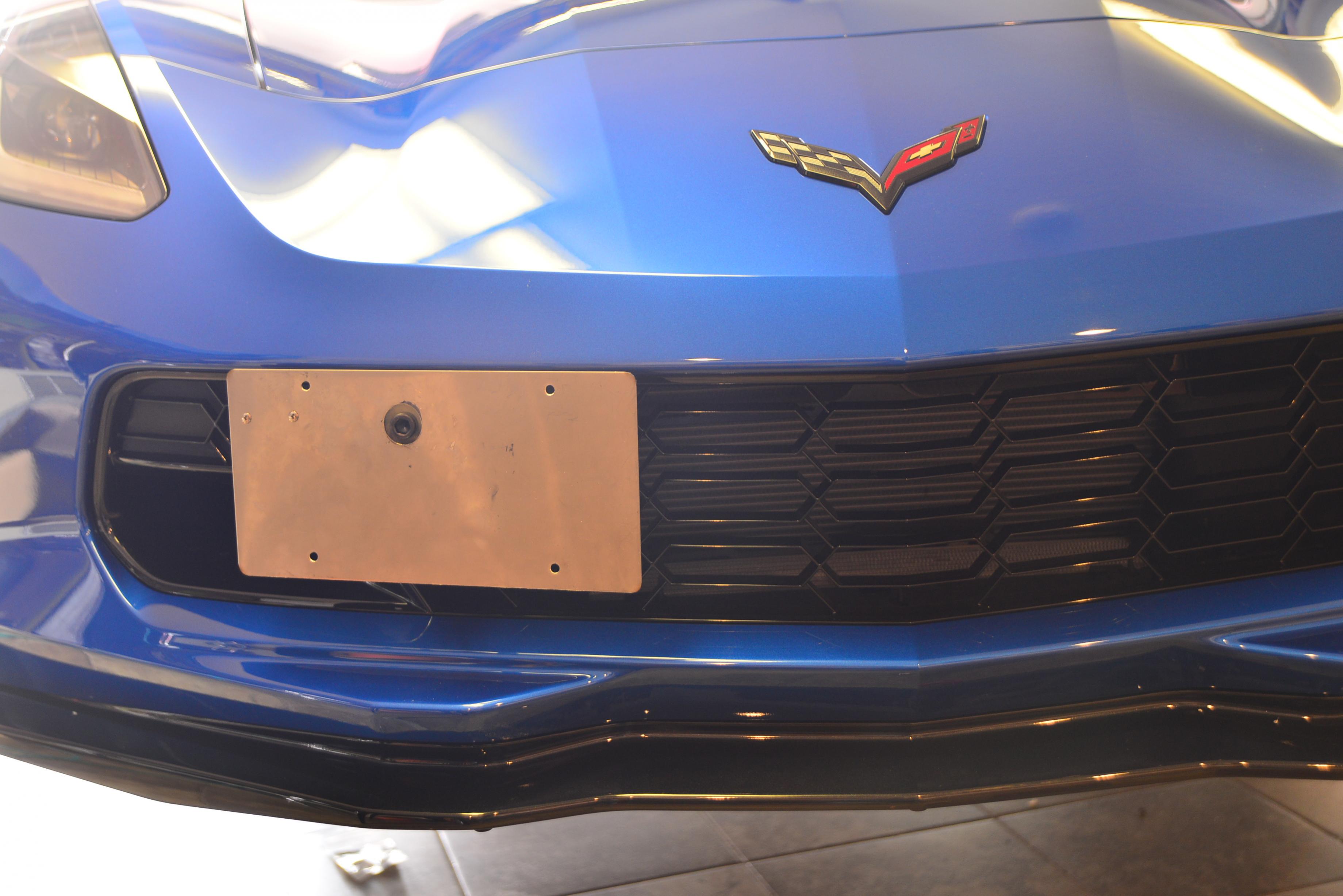 Front license plate holder for tow hook receiver - CorvetteForum -  Chevrolet Corvette Forum Discussion