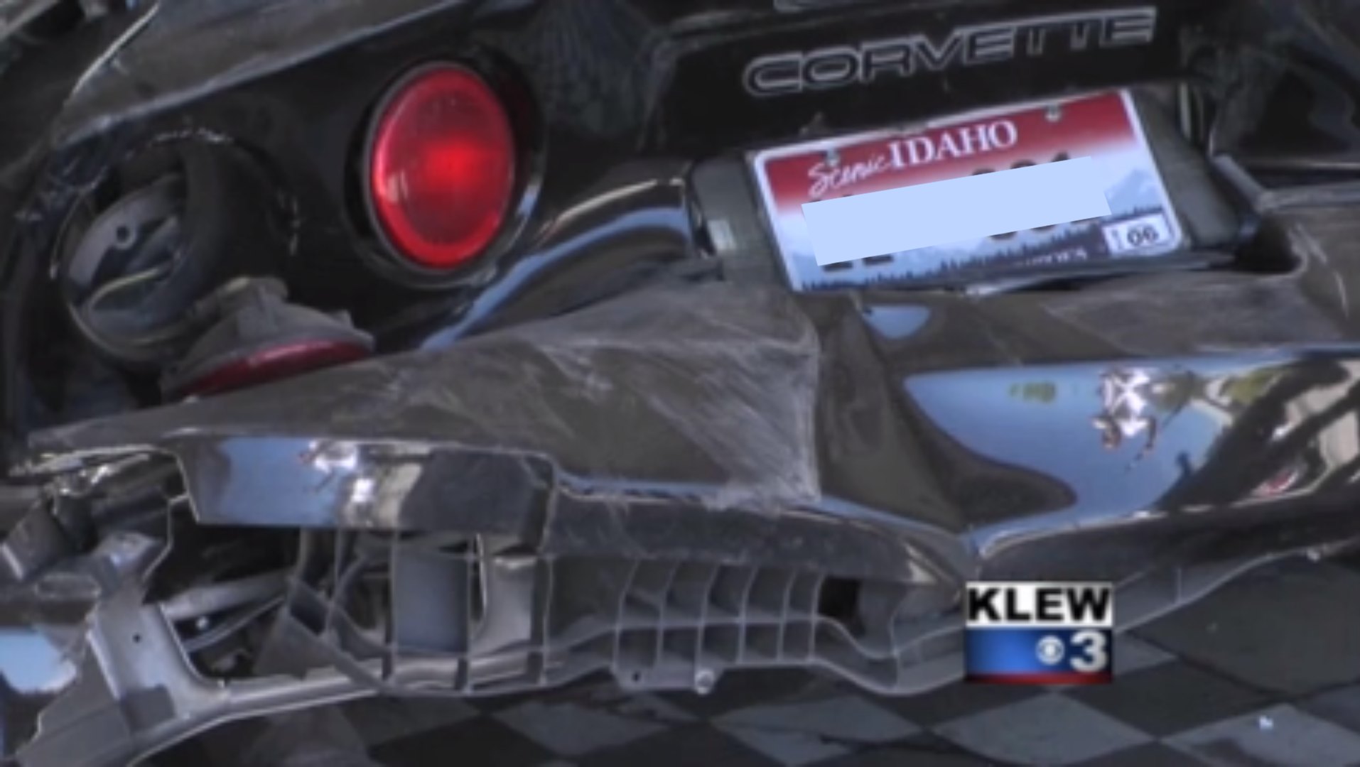 Drunk Driver Takes Out a Parked Corvette and Motorcycle in Idaho