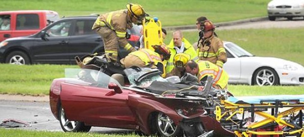 Driver in Serious Condition after C6 Corvette Wreck in Missouri