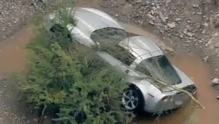 C6 Corvette Caught in Arizona’s Flash Flood