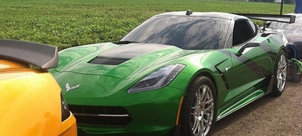 2014 Corvette Stingray Spotted in Michigan on Set of Transformers 4