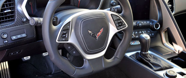 Caravaggio C7 Corvette Stingray D-Bottom Steering Wheel Featured