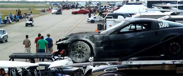 Cooked Corvette at Texas Mile