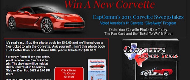 Win A New 2014 Corvette Stingray!