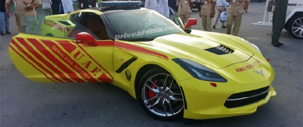 2014 Corvette Stingray Joins Dubai’s Civil Defense Brigade