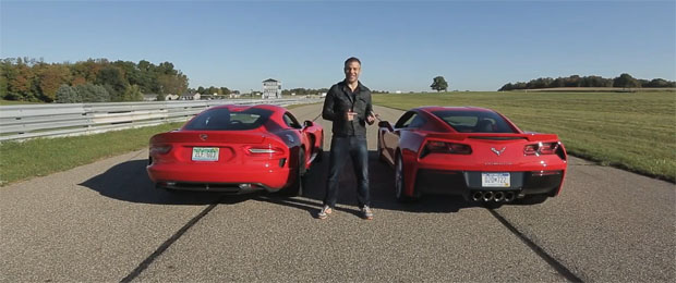 2014 Chevy Corvette Stingray and 2014 SRT Viper GTS Share Track