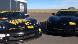 Track Battle: C7 Corvette on Racing Tires Meets a Modified C6 Grand Sport