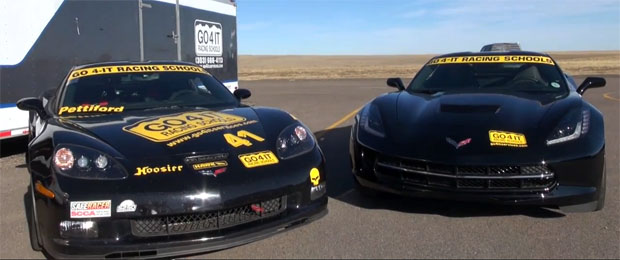 Track Battle: C7 Corvette on Racing Tires Meets a Modified C6 Grand Sport