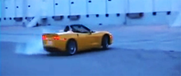 Father of the Year Teaches Daughter How to do Donuts in a C6 Corvette Convertible