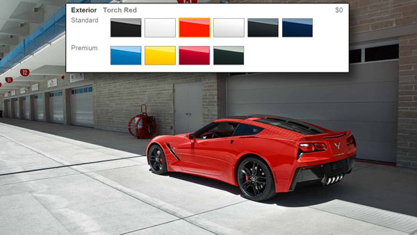 Corvette Paint Chart