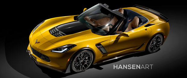 Topless Beauty: Corvette Z06 Convertible Gets Rendered
