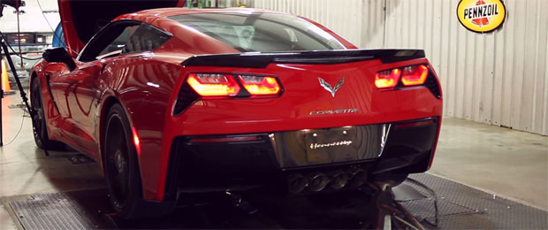 Watch Hennessey’s HPE700 Twin-Turbo C7 Corvette Terrorize the Dyno