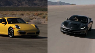 Chris Harris Makes the C7 Corvette and Porsche 911 Tango on the Track