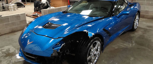 Crashed C7 Corvette Stingray on eBay Featured