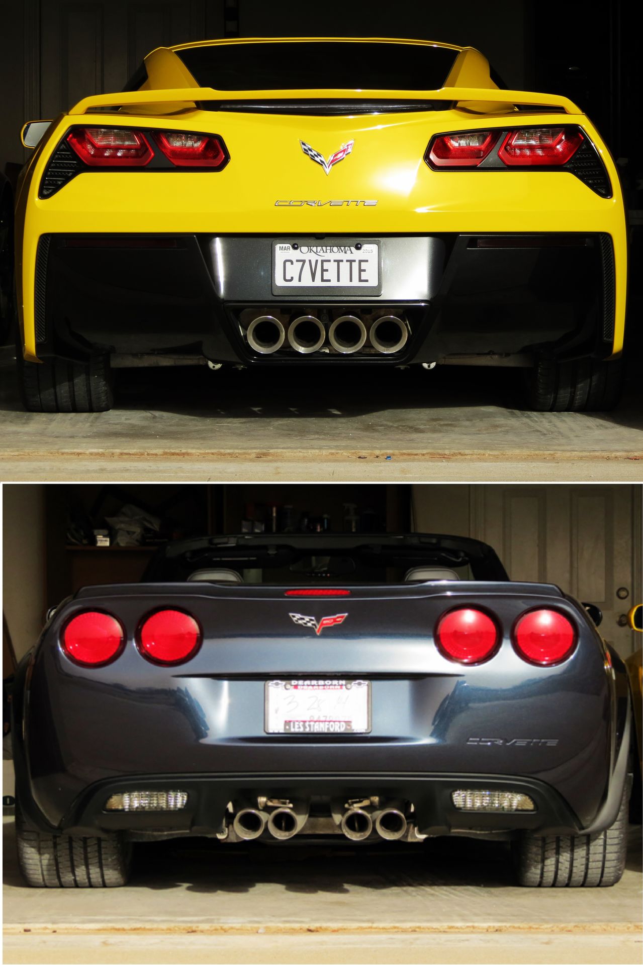 C6 and C7 Corvettes Side-by-Side Comparison