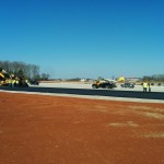 Workers Lay Asphalt for new Corvette Museum Motorsports Park 