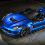 A Blue and Black (Not White and Gold) Corvette Z06 that Complements The Dress