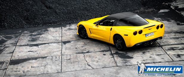 Yellow C6 Corvette Slider