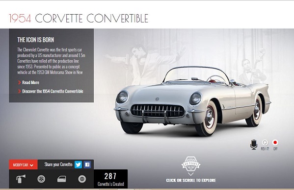 Corvette UK website text