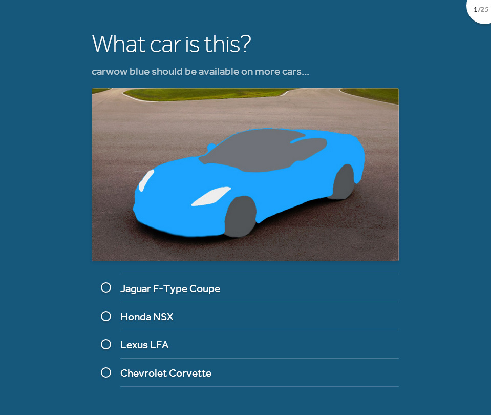 World's Hardest Car Quiz