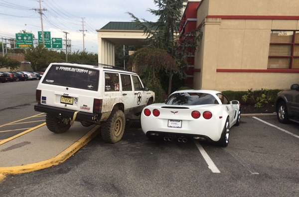 Corvette parking text
