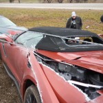 New Corvette Z06 Convertible takes a bad turn in Michigan