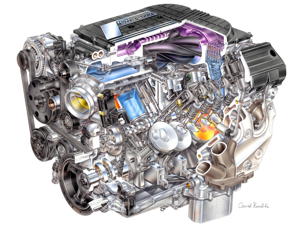 2015 Corvette Z06 LT4 Supercharged V8 Engine
