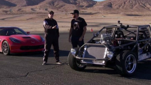 Video: ‘Roadkill’ Puts a C4 Powered Go-Kart Against a Lingenfelter C7