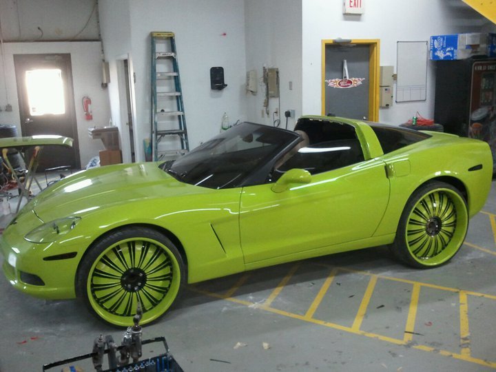 C6 Corvette Donk Green