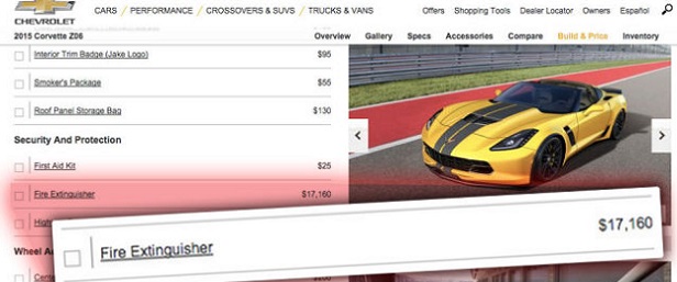 Corvette Z06 Fire Extinguisher for $17,000?