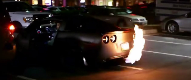 Chevy Corvette ZR1 Shoots Flames