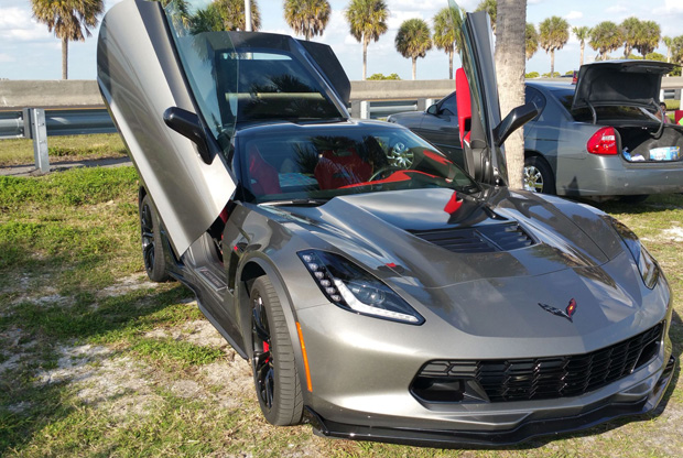 2015 Chevrolet Corvette Z06 C7 with Lambo-Style Vertical Doors Featured