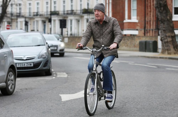 Jeremy Clarkson on bike