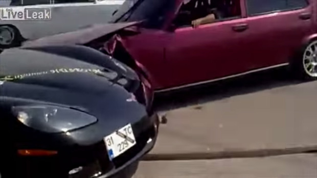 Wrong Place, Wrong Time for this Corvette Owner
