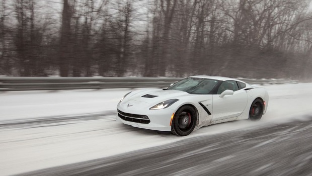 C7 Corvette-Turned-Snowmobile Tackles Winter With Automobile Magazine