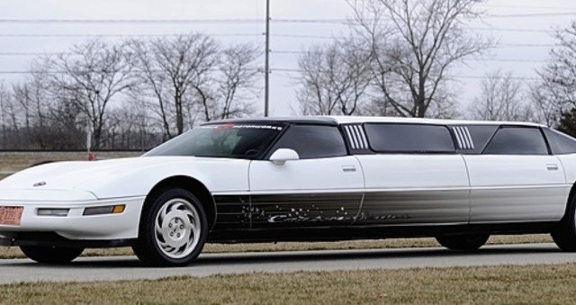 You Can Bid on this Awesomely Unholy C4 Corvette Limo
