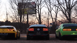 Corvette Z06 Battles Shelby GT500 and Hellcat in Rev-Off