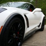 Glossy White Exterior on this C7 Corvette is Actually a Vinyl Wrap