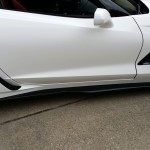 Glossy White Exterior on this C7 Corvette is Actually a Vinyl Wrap