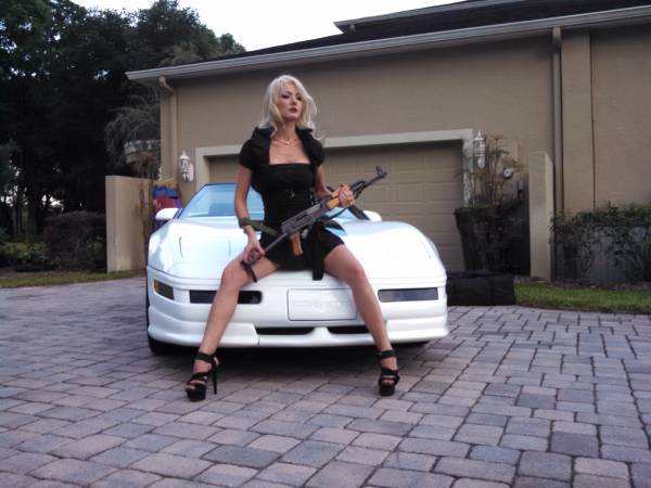 Corvette Seller Uses Hot Girls and Guns to Sell Car