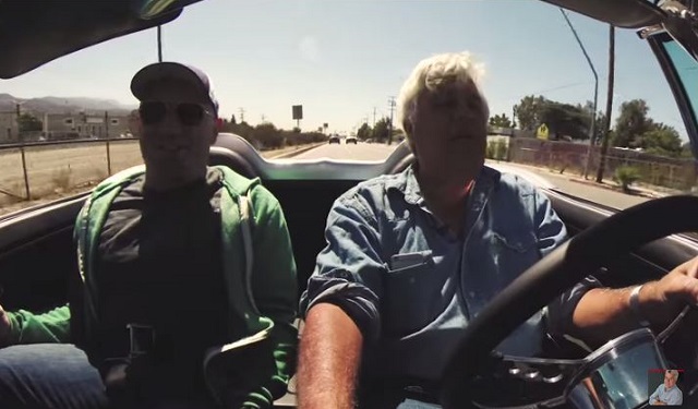 Leno and Rogan in car